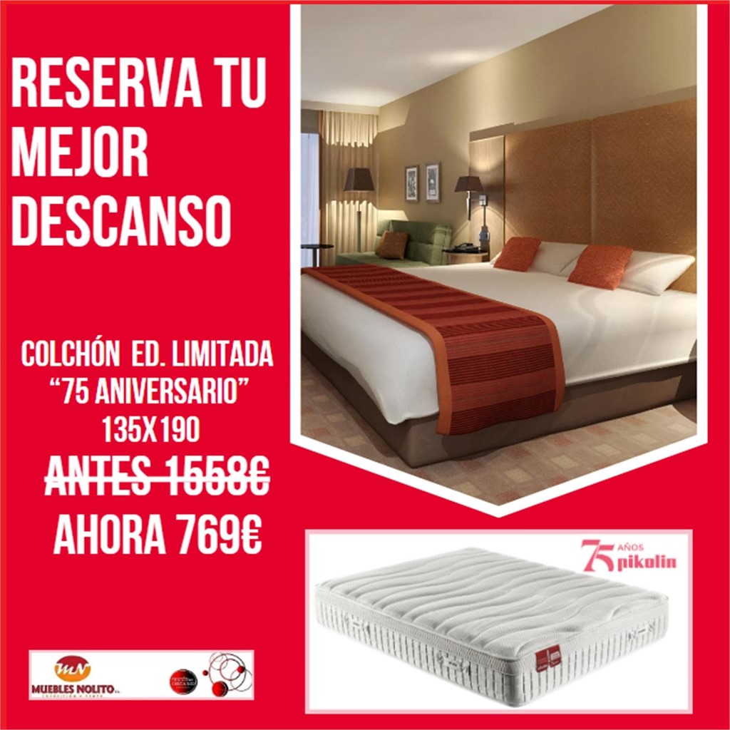 Foto 2 ¡DUERME EN TU CASA COMO EN UN HOTEL! COLCHÓN 75 ANIVERSARIO - ED.LIMITADA PIKOLIN