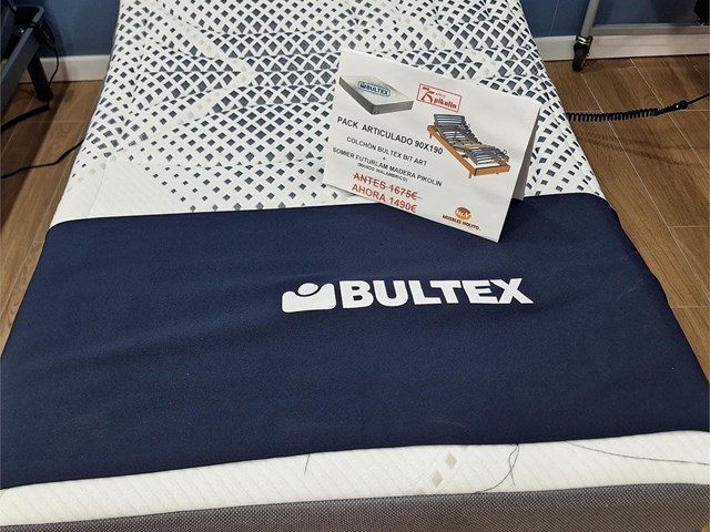 SOMIER ART FUTURLAM MADERA + COLCHÓN ARTICULADO